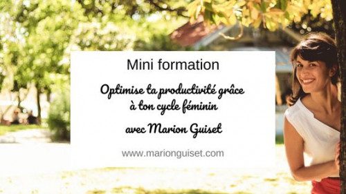 Formation en ligne « Optimise ta productivité grace à ton cycle féminin »
